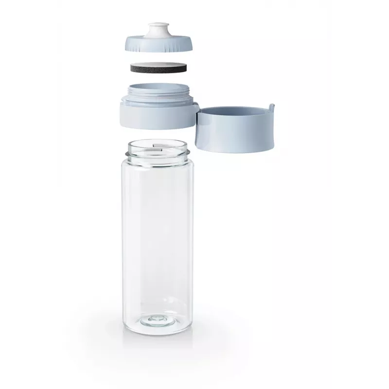 Filterflasche BRITA Vital Pastelblau 600 ml mit 2 MicroDisc-Filtern, BPA-frei, spülmaschinenfest