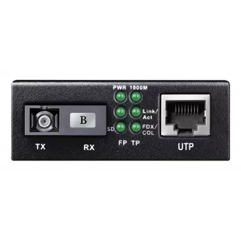 Netzwerk-Medienkonverter Cudy MC100GSB-40B — 1x RJ-45 Gigabit, 1x SC Singlemode-Faser, 1000 Mbit/s, 40 km, schwarz