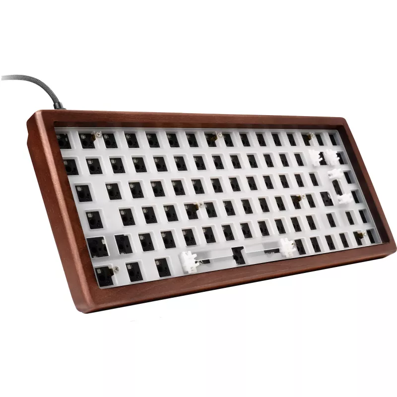 Sharkoon SKILLER SGK50 S3 Wood Barebone Gaming-Tastatur, RGB