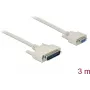 Delock - Kabel seriell - DB-25 (M) zu DB-9 (M) - 3,0m - Rändelschrauben - beige (85525)