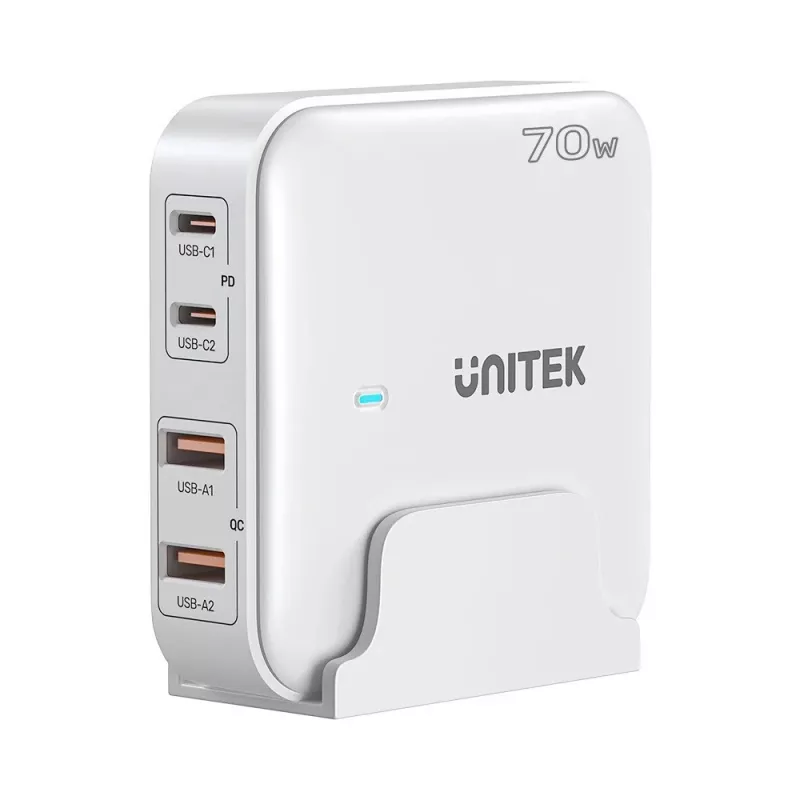 Tischladegerät Unitek P1228AWH01-EU 70W 2×USB-A 2×USB-C