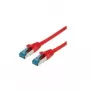 VALUE - Patchkabel - RJ-45 (M) auf RJ-45 (M) - 1,5 m - SFTP, PiMF - CAT 6a - halogenfrei, vergossen, rastnasenschutz, verseilt - Rot (21.99.1991)