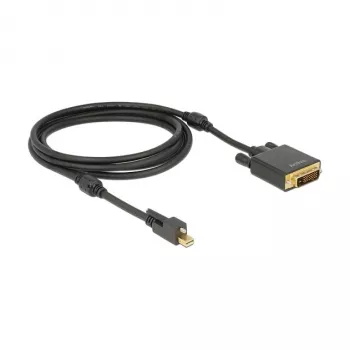 Videokabel-Adapter DeLOCK 83726 Mini DisplayPort auf DVI 2 m Schwarz