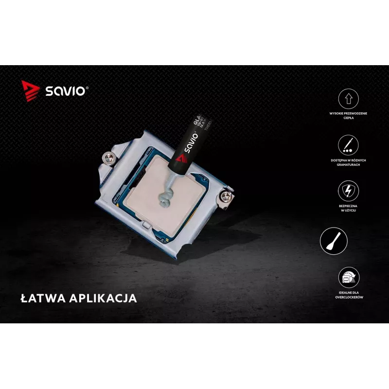 Wärmeleitpaste SAVIO TG-03 13,5 W/m·K, 2 g — Wärmeleitpaste