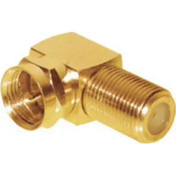 F-Stecker-Adapter ShiverPeaks 85210-G, vergoldeter Koaxialstecker-Adapter