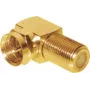F-Stecker-Adapter ShiverPeaks 85210-G, vergoldeter Koaxialstecker-Adapter