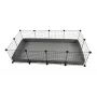 C&C Modularer Käfig 4x2 145 x 75 cm silber