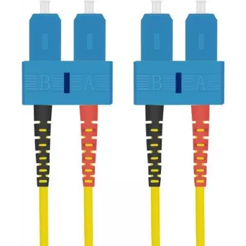 Glasfaser-Patchkabel helos 216666 OS2 9/125µm SC-SC Duplex 0,5 m