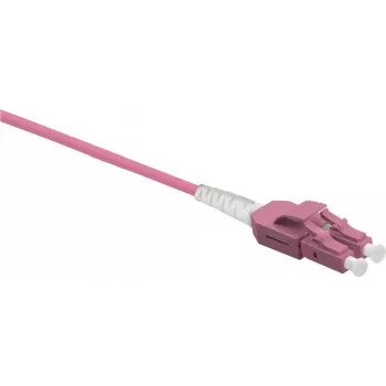 Netzwerkkabel Helos LWL Patchkabel Uniboot LC/LC Duplex 50/125µm OM4 10,0 m Schwarz