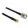 Koaxialkabel DeLOCK 89498 TNC SMA CFD200 10m Schwarz