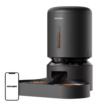 Petlibro Granary Futternapf mit Kamera und Doppelschale, 5L (schwarz)