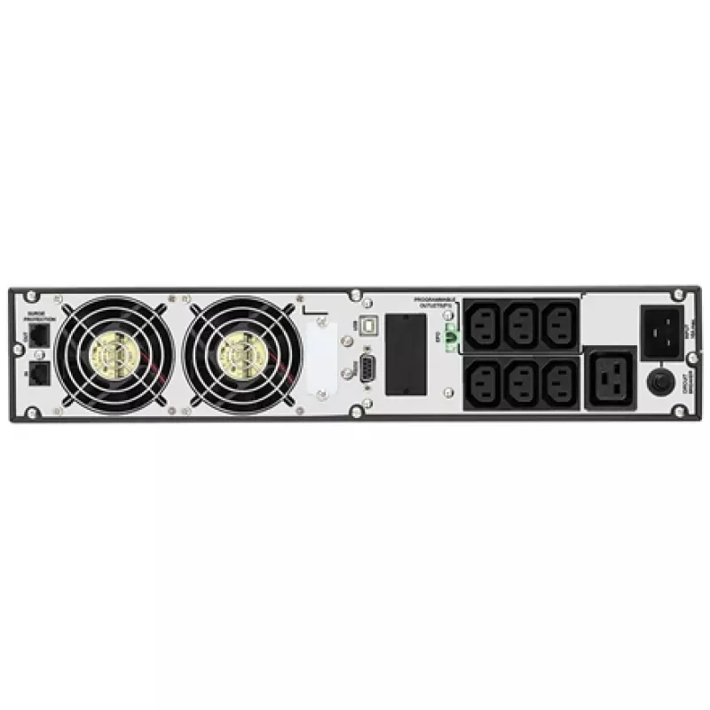 Rack-USV fsp/fortron CHAMP 3K RACK — 3000 VA, 2400 W, 110–300 V, ±1% im Batteriebetrieb, 4 AC-Ausgänge, USB