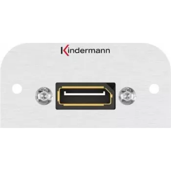 Kindermann 7441000588 Steckdosen-Einschub DisplayPort Aluminium (7441000588)