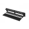 Rack-montierbarer 19-Zoll-2U-Kabelorganizer LANBERG AK-1705-B, schwarz