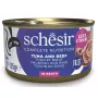 SCHESIR in Kochwasser Thunfisch mit Rind und Reis - Nassfutter für Katzen - 85 g