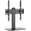 Goobay Tisch-TV-Ständer Basic Fix | Schwenkbar | 32-70 Zoll | Maximale Belastung 40 kg | Schwarz