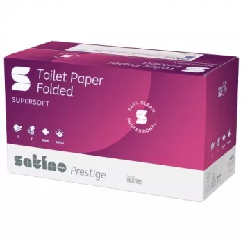 Wepa Toilettenpapier in Blättern LTPCB2300V, 300 Blätter, 10,5 x 20,5, Zellulose, (30 Stück)