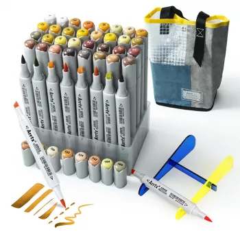 Doppelseitige Marker-Stifte Arrtx LC302499 – 40 Farben, Gelbton-Abstufungen