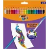 BIC Kids Evolution Illusion radierbare Buntstifte 24 Farben