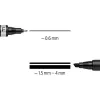 Permanentmarker Staedtler Lumocolor permanent duo 348 B schwarz 1 Stück