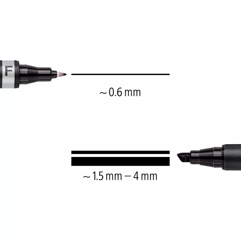 Permanentmarker Staedtler Lumocolor permanent duo 348 B schwarz 1 Stück