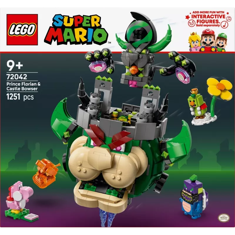 Konstruktionsspielzeug LEGO Super Mario Prinz Florian & Schloss Bowser Set 72042