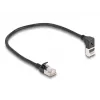 Netzwerkkabel DeLOCK RJ45 Cat.6A 0,25 m Schwarz