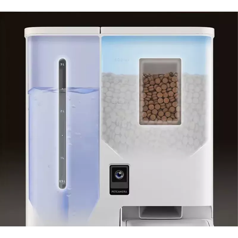 Automatischer Futterspender Sponge SPONGE Pet Feeder Smart DUAL — intelligenter Doppelnapf-Futterspender für Haustiere