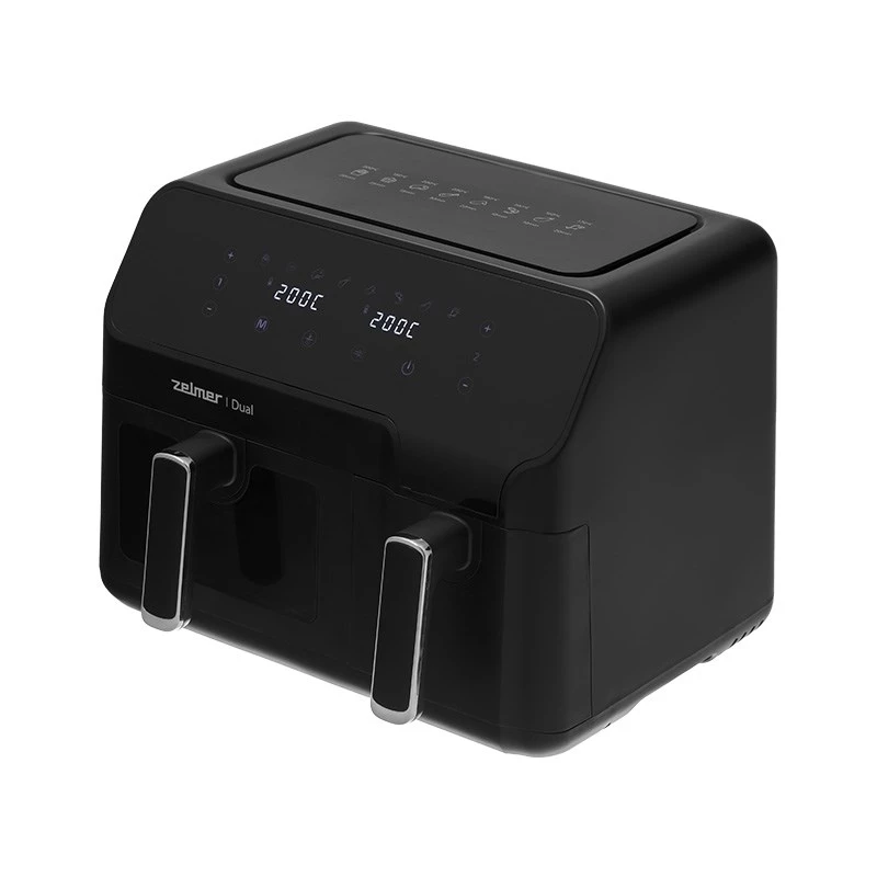 Zelmer ZAF9000 Heißluftfritteuse 5,5 l + 3,5 l 2700 W schwarz