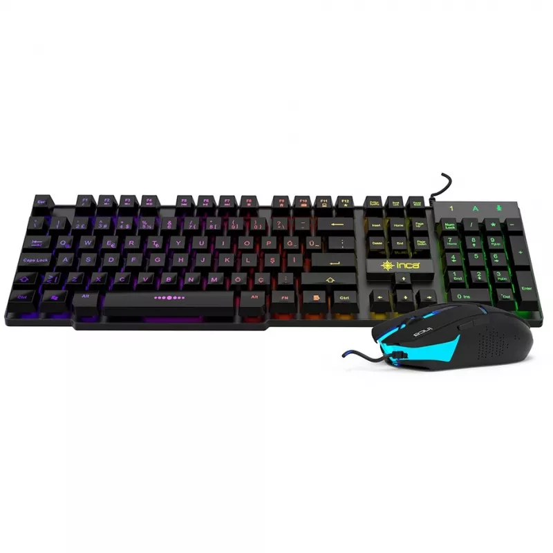 Cian Technology GmbH Cian INCA RAINBOW EFFECT MECHANICAL FEEL GAMING Tastatur & Maus SET