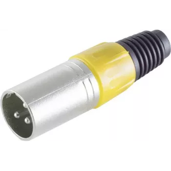 XLR-Stecker ShiverPeaks BS55002-S Schwarz, 3-poliger männlicher Audiostecker