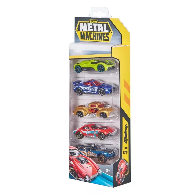 Zuru Metal Machines Druckguss-Autos 5er-Pack 1:64, Serie 2, sortiert