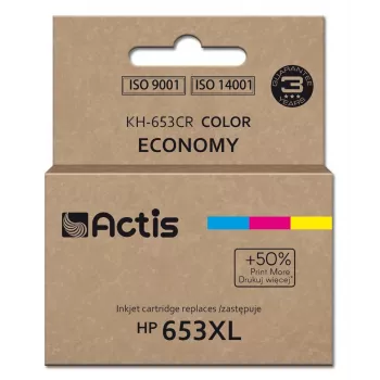 Actis KH-653CR Tinte (ersetzt HP 653XL 3YM74AE; Premium; 18ml; 300 Seiten; Farbe)