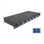 Glasfaser-Spleißbox DeLOCK 66997 Schwarz Metall 482x220 mm