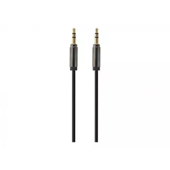 Gembird Kabel CCAP-444-0.75M (Klinkenstecker M - Klinkenstecker M, 0,75m, Schwarz) Audiokabel 3,5mm Schwarz (CCAP-444-0.75M)