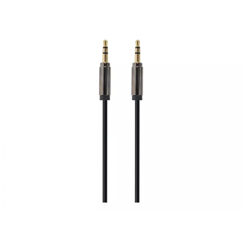 Gembird Kabel CCAP-444-0.75M (Klinkenstecker M - Klinkenstecker M, 0,75m, Schwarz) Audiokabel 3,5mm Schwarz (CCAP-444-0.75M)