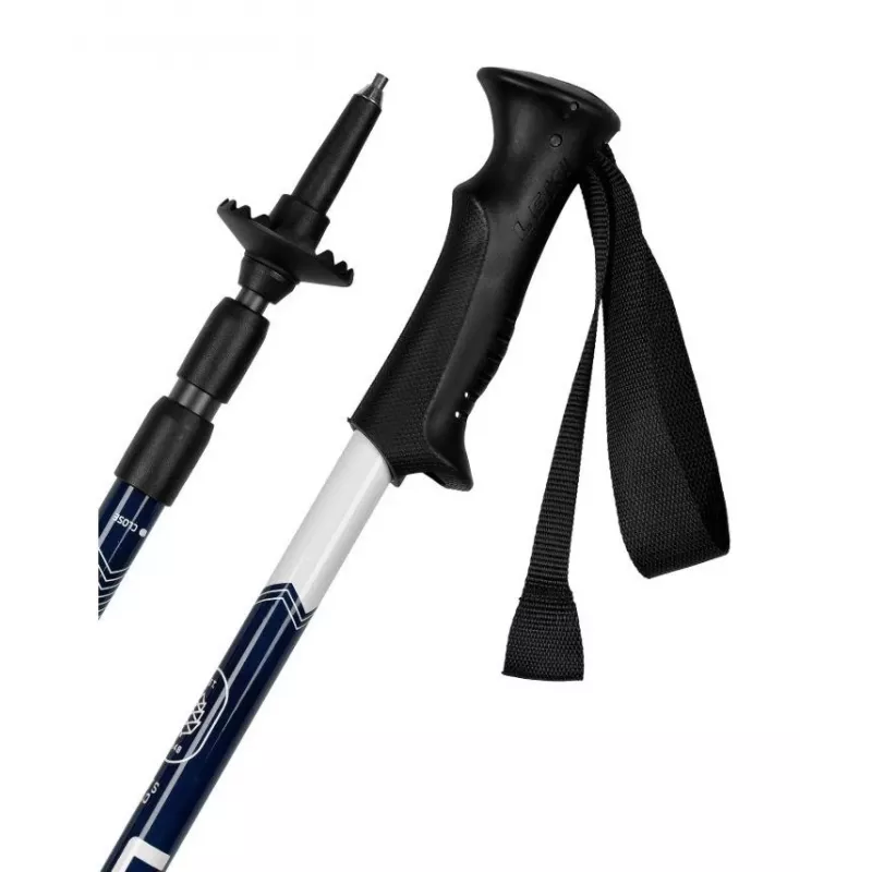 Trekkingstöcke Leki EAGLE blau-weiß verstellbar Aluminium 3-teilig 110–145 cm, 270 g