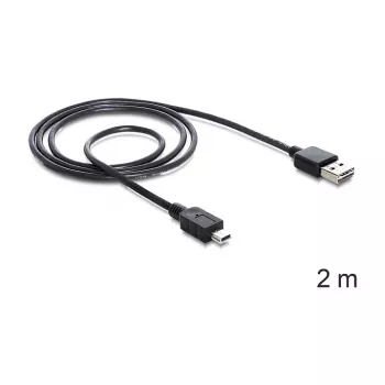 USB-Kabel DeLOCK 85554 USB 2.0 2m USB A Mini-USB B Schwarz