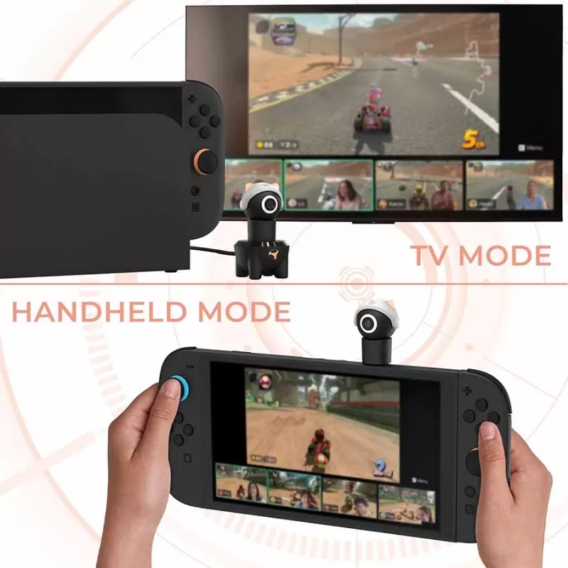 Subsonic Playcam 1080 2in1 HD Mini Kamera für Nintendo Switch 2 Rot