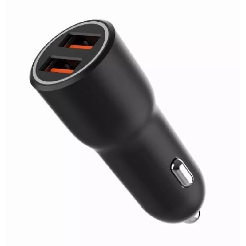 Auto-Ladegerät für Mobilgeräte Gembird TA-UC-A2QC36-CAR-01, 36 W, 12–24 V, Zigarettenanzünder, schwarz