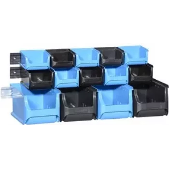 Aufbewahrungsboxen-Set allit ProfiPlus 1+2+3/17 blau/schwarz, temperaturbeständig