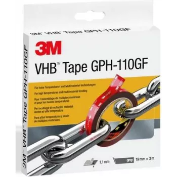 Klebeband 3M GPH-110F19-3, grau, 3 m Länge, 19 mm Breite, 1 Rolle