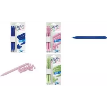 Kugelschreiber-Set WEDO LetterPen PUZZLE, 2-teilig, pink — Kugelschreiber für das Schreiben