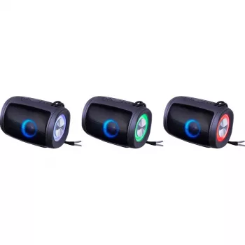 Tragbarer Bluetooth-Lautsprecher DEFENDER Ejoy S200 TWS 2.0, 5 W, Bluetooth 5.3, LED, 10 h Akkulaufzeit, eingebautes Mikrofon