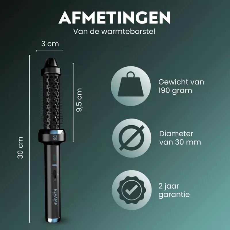 Hot Brush Revamp BR-1300A-EU Ceramic Ionic 30mm – beheizte Stylingbürste für das Haar