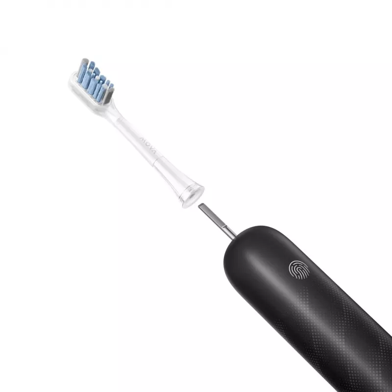 Elektrische Schallzahnbürste MOVA Fresh Pro Adult Schwarz mit integriertem Li‑Ion-Akku, 4 Putzmodi