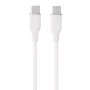 Silicone-Kabel USB Typ-C auf Typ-C, 60 W (Weiß, 1 m)