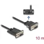 Serielles Kabel DeLOCK 88240 10 m DB-9 Schwarz