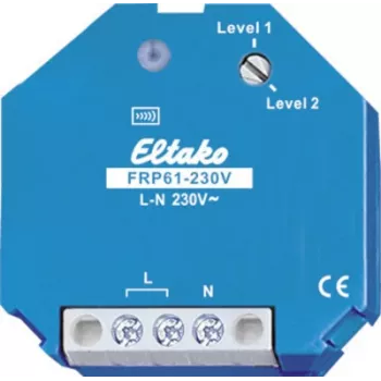 Wandmontierter Funkschalter Eltako FRP61-230V Blau 230 V, 45 mm