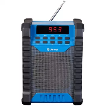 Denver WRB-60 FM-Transmitter Bluetooth Blau, Grau